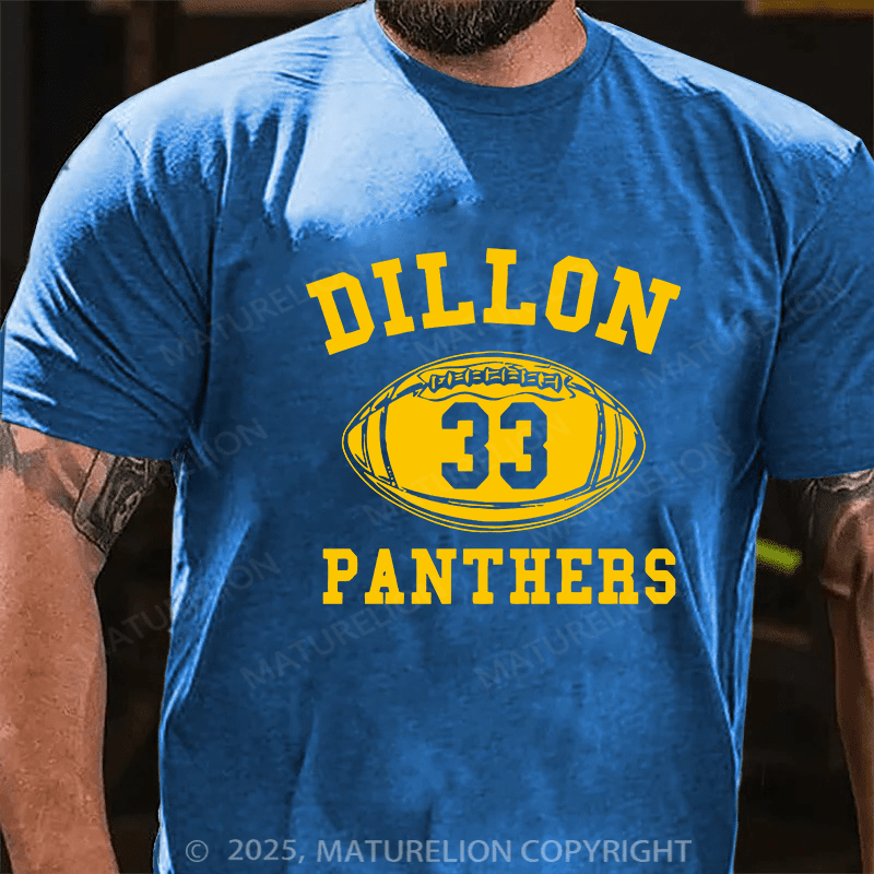 Maturelion Men's T-shirt Dillon Panthers Cotton T-shirt