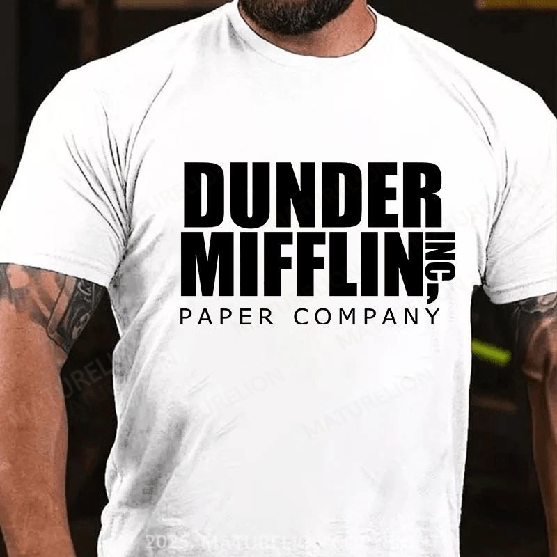Maturelion Men's T-shirt Dunder Mifflin Cotton T-shirt