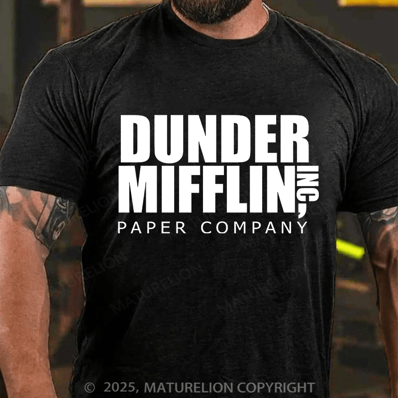 Maturelion Men's T-shirt Dunder Mifflin Cotton T-shirt