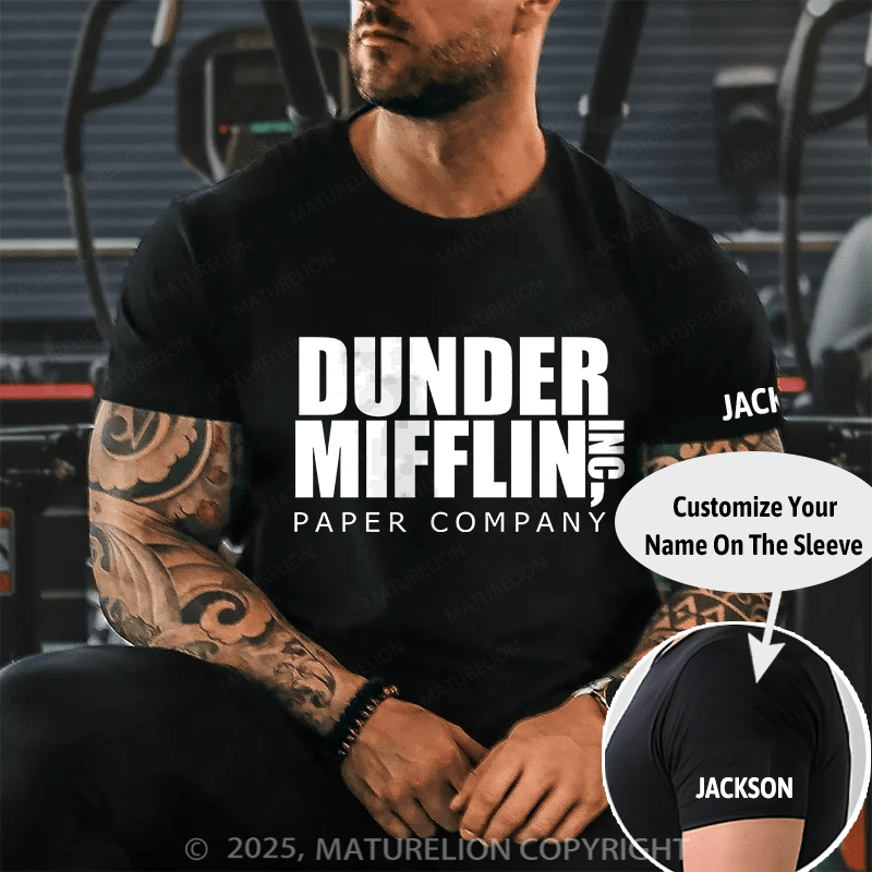 Maturelion Men's T-shirt Dunder Mifflin Cotton T-shirt