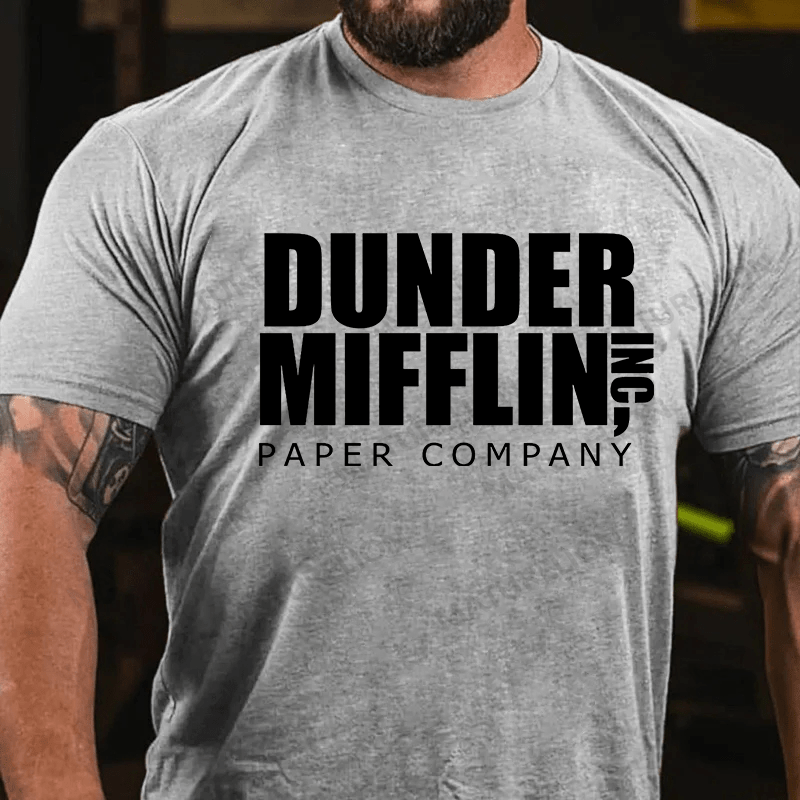 Maturelion Men's T-shirt Dunder Mifflin Cotton T-shirt