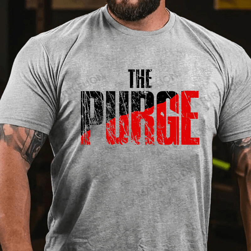 Maturelion Men's T-shirt The Purge Cotton T-shirt