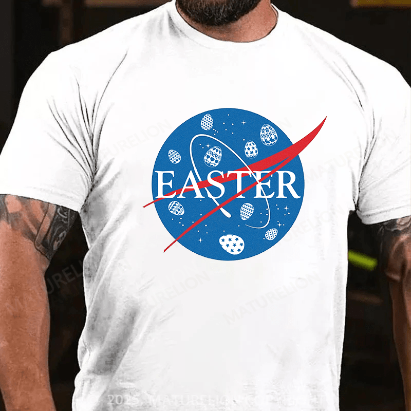 Maturelion Men's Easter T-shirt Easter Cotton T-shirt