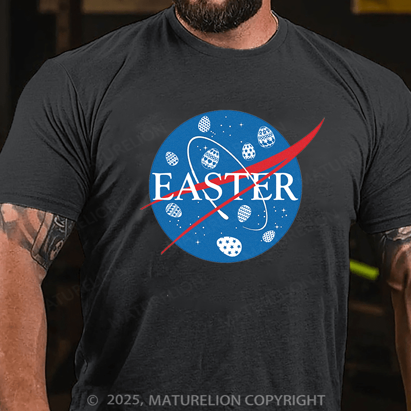 Maturelion Men's Easter T-shirt Easter Cotton T-shirt