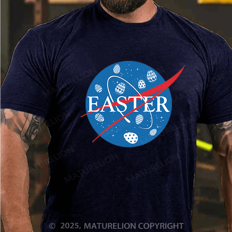 Maturelion Men's Easter T-shirt Easter Cotton T-shirt