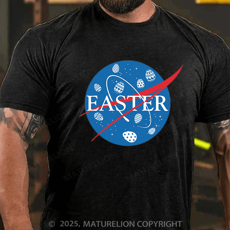 Maturelion Men's Easter T-shirt Easter Cotton T-shirt