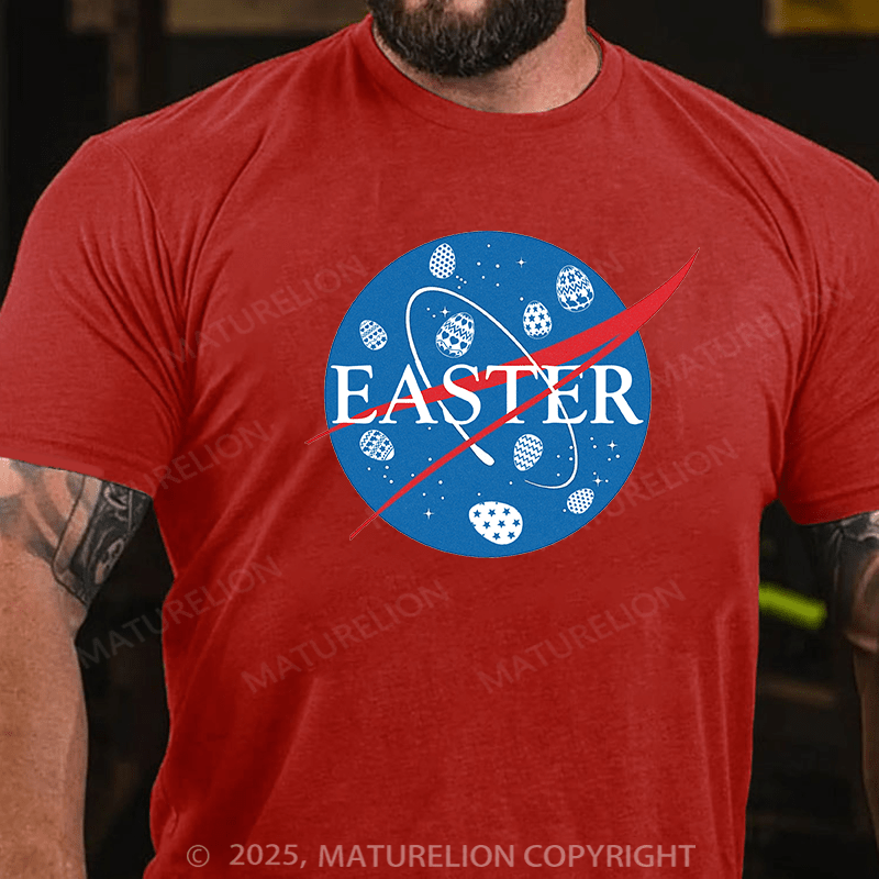 Maturelion Men's Easter T-shirt Easter Cotton T-shirt