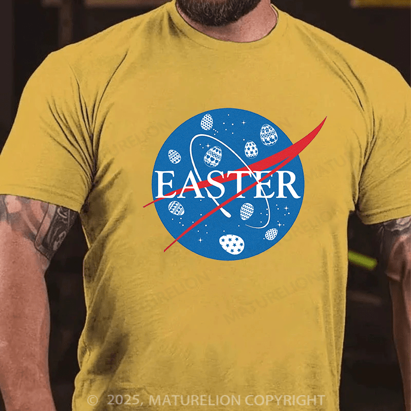 Maturelion Men's Easter T-shirt Easter Cotton T-shirt