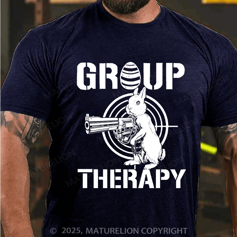 Maturelion Men's Easter T-shirt Group Therapy Cotton T-shirt