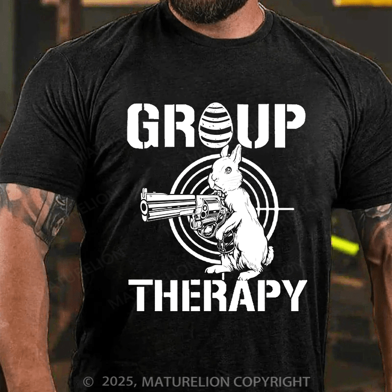 Maturelion Men's Easter T-shirt Group Therapy Cotton T-shirt
