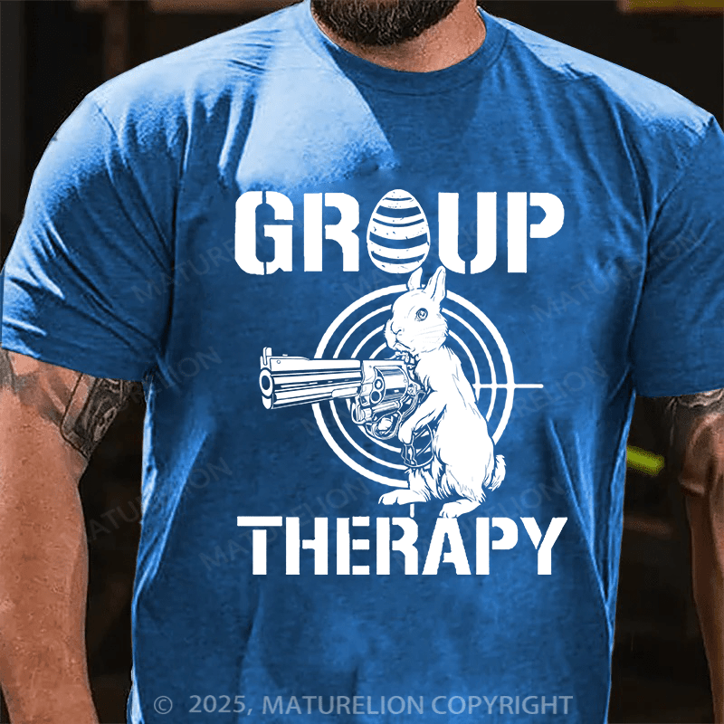 Maturelion Men's Easter T-shirt Group Therapy Cotton T-shirt