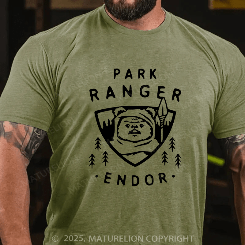 Maturelion Men's T-shirt Park Ranger Endor Cotton T-shirt