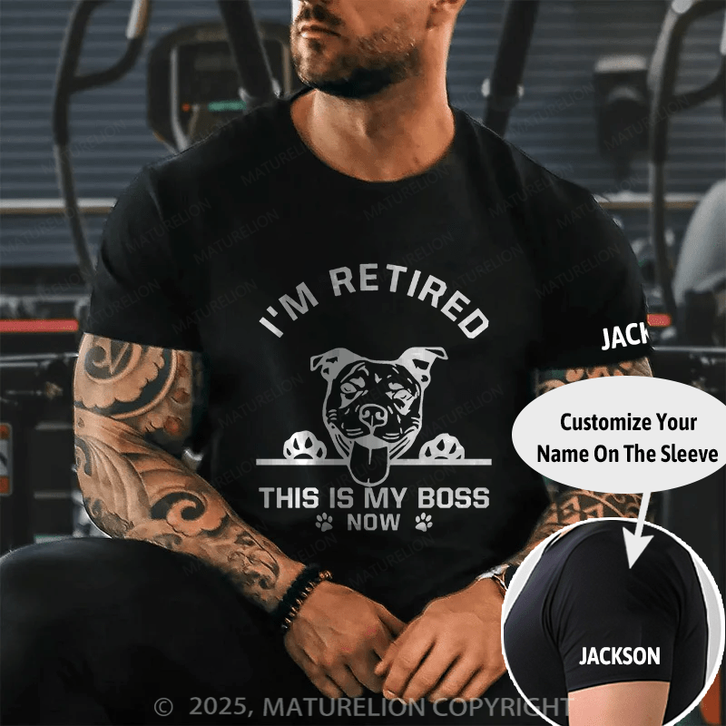 Maturelion Men's T-shirt I'm Retired Cotton T-shirt