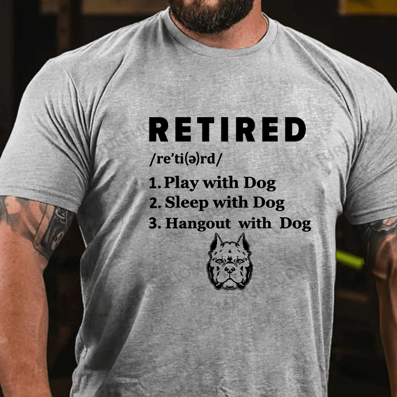Maturelion Men's T-shirt Retired Cotton T-shirt