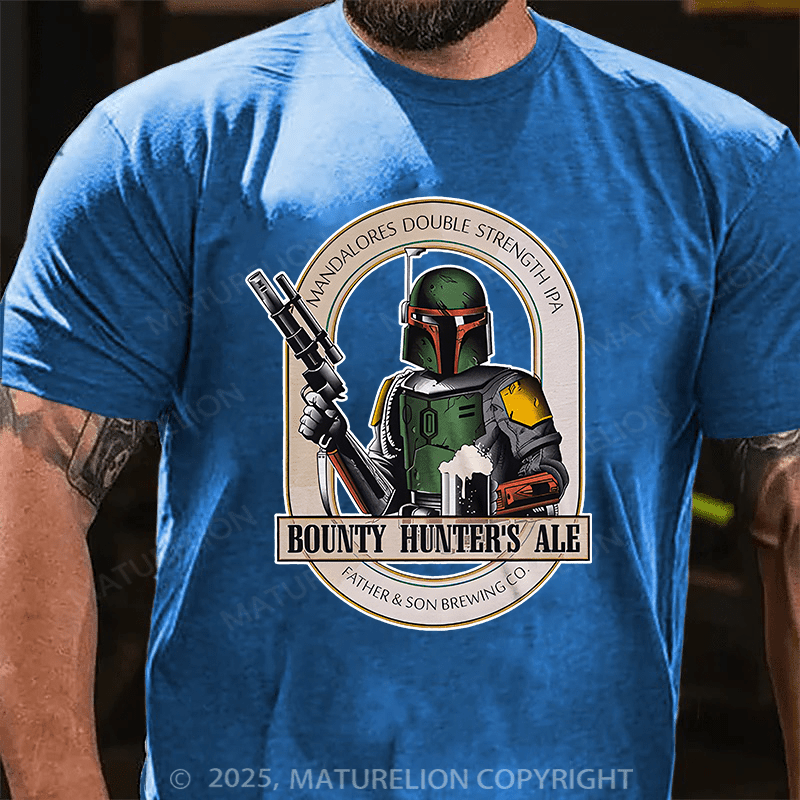 Maturelion Men's T-shirt Bounty Hunters Ale Cotton T-shirt