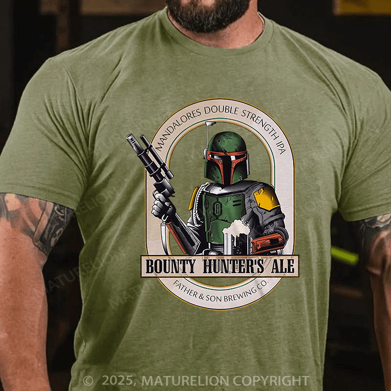 Maturelion Men's T-shirt Bounty Hunters Ale Cotton T-shirt
