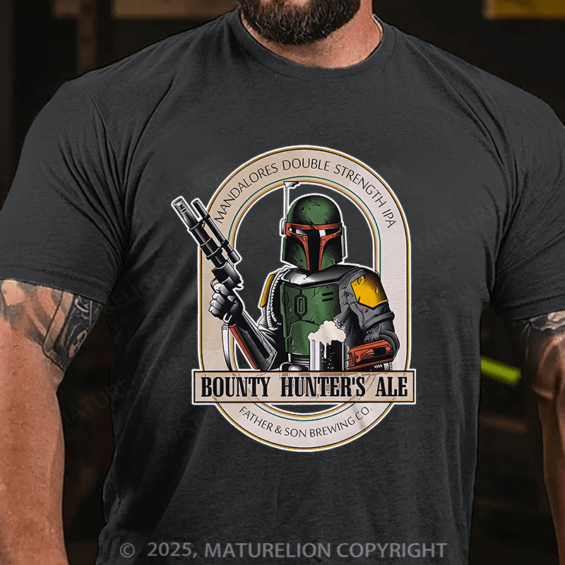 Maturelion Men's T-shirt Bounty Hunters Ale Cotton T-shirt
