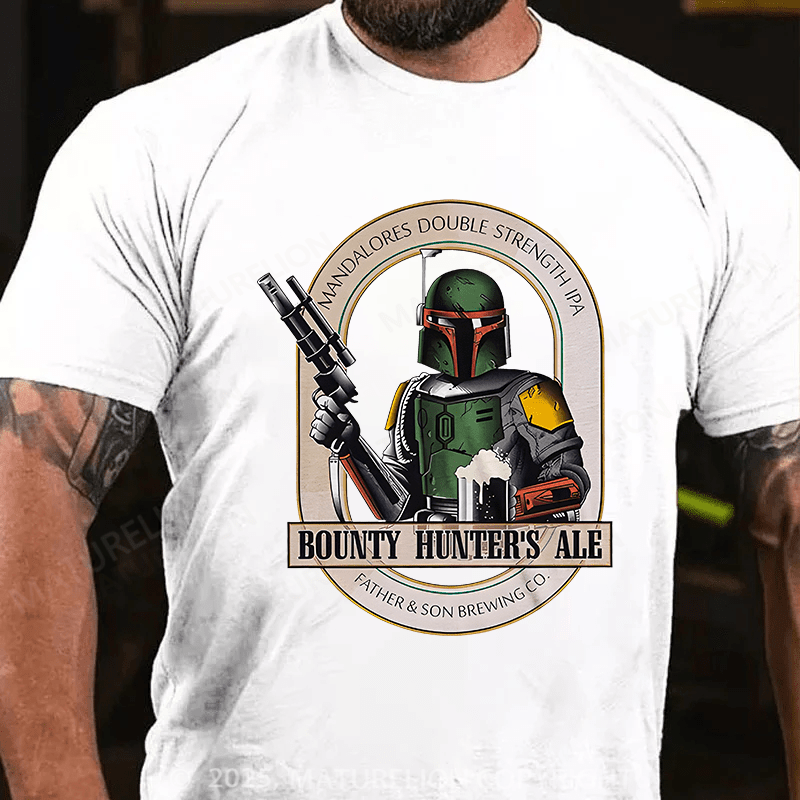 Maturelion Men's T-shirt Bounty Hunters Ale Cotton T-shirt