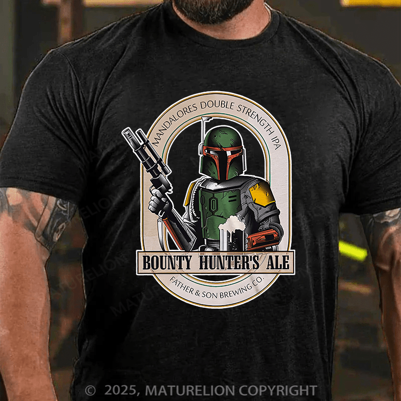 Maturelion Men's T-shirt Bounty Hunters Ale Cotton T-shirt