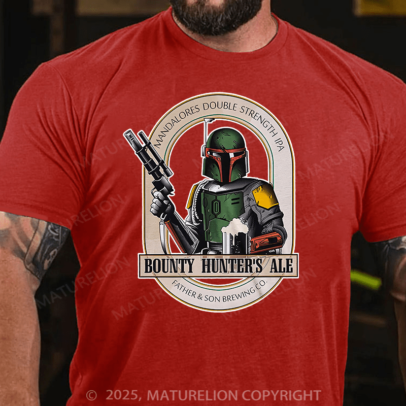 Maturelion Men's T-shirt Bounty Hunters Ale Cotton T-shirt