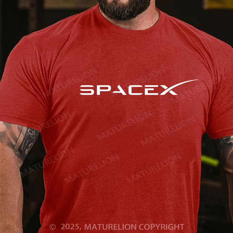 Maturelion Men's T-shirt Funny Logo Cotton T-shirt