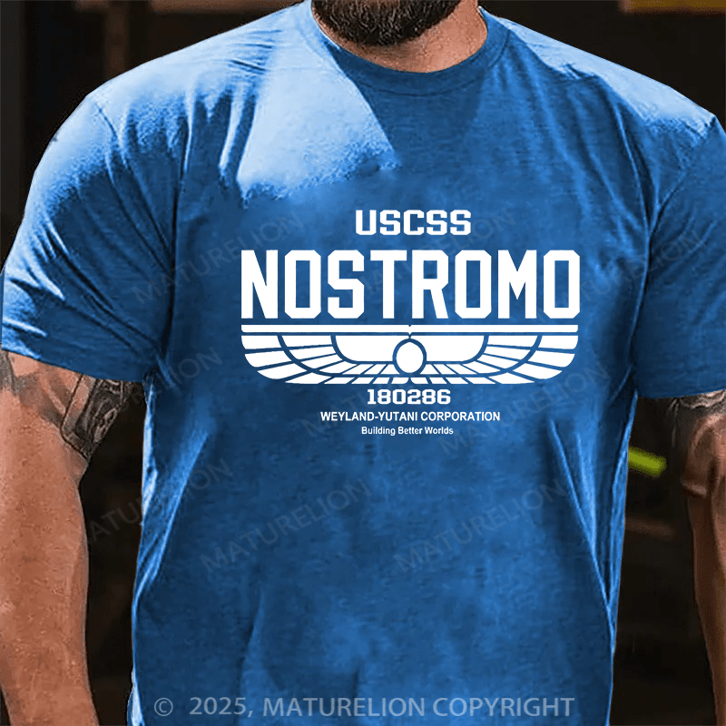 Maturelion Men's T-shirt Uscss Nostromo Cotton T-shirt