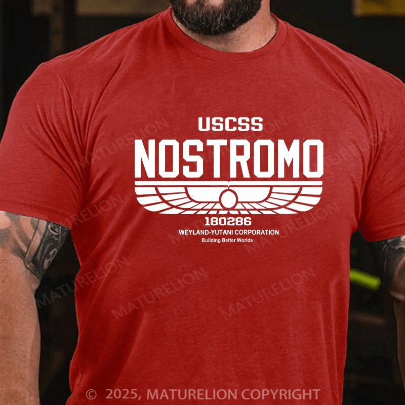 Maturelion Men's T-shirt Uscss Nostromo Cotton T-shirt