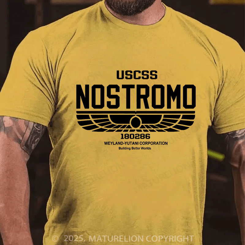 Maturelion Men's T-shirt Uscss Nostromo Cotton T-shirt