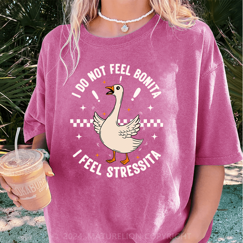 Maturelion Silly Goose DTG Printing Washed Cotton T-Shirt