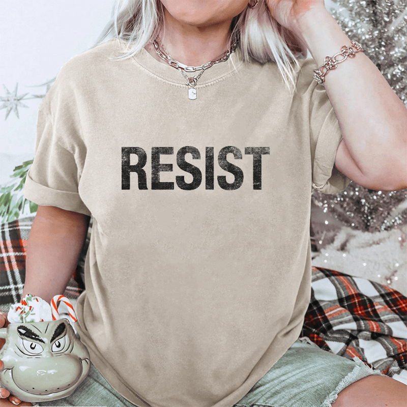 Maturelion Resist DTG Printing Washed Cotton T-Shirt