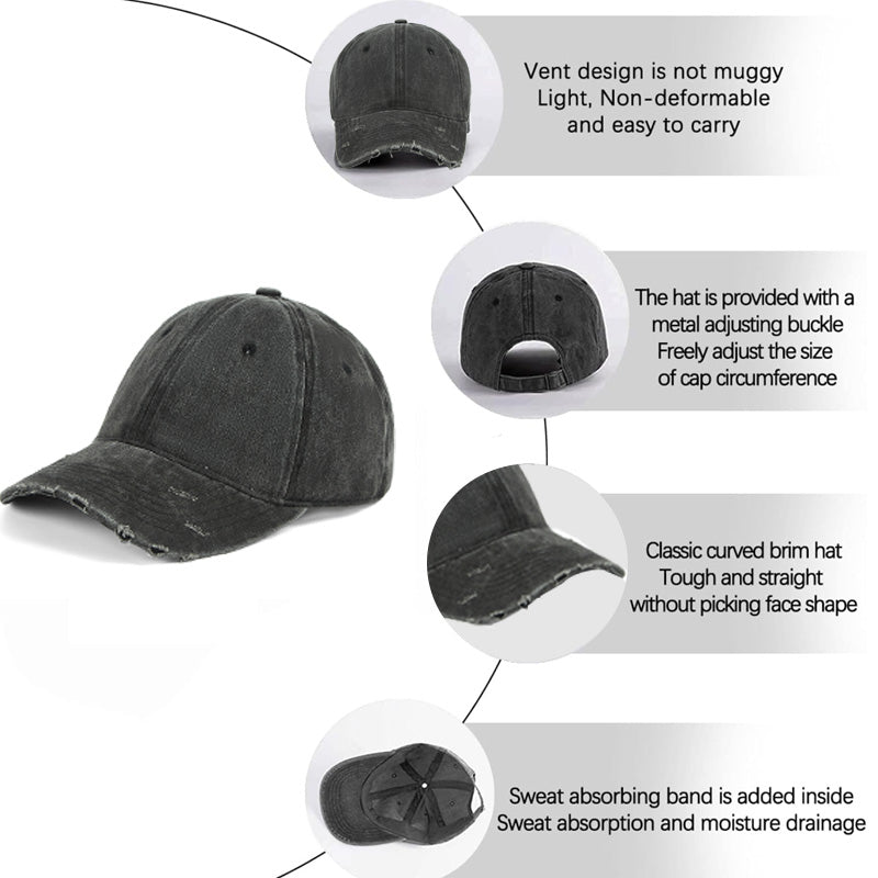 Maturelion 9mm Because I Can't Throw Rocks At 1200 Fps Embroidered Washed Vintage Cap