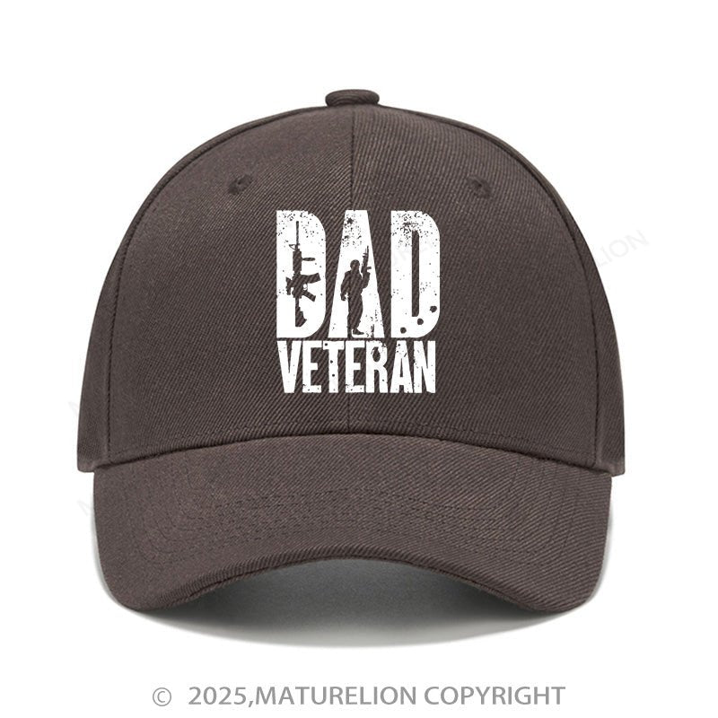 Maturelion Baseball Cap Dad Veteran Military Army Cap (Free Customization)