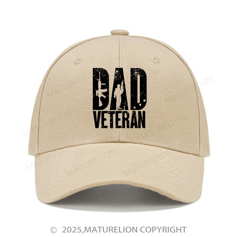 Maturelion Baseball Cap Dad Veteran Military Army Cap (Free Customization)
