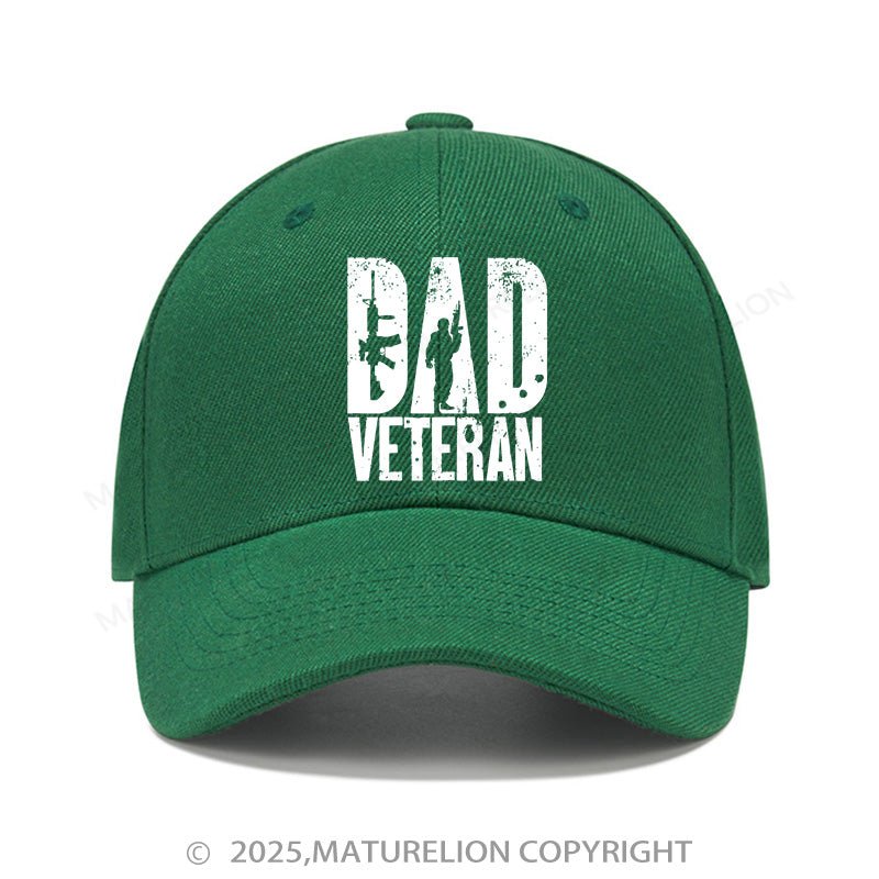 Maturelion Baseball Cap Dad Veteran Military Army Cap (Free Customization)