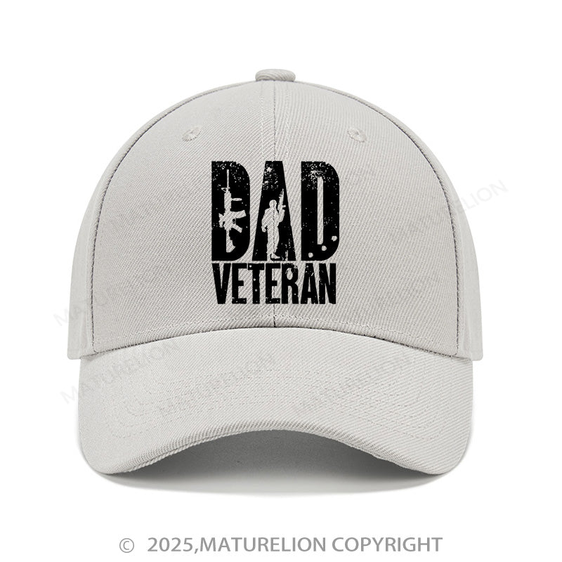 Maturelion Baseball Cap Dad Veteran Military Army Cap (Free Customization)