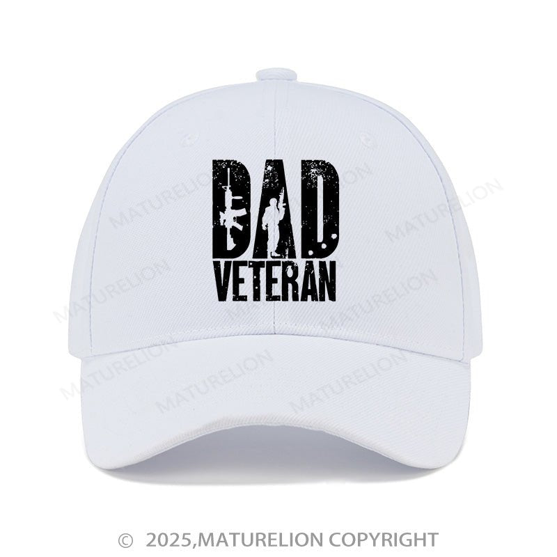 Maturelion Baseball Cap Dad Veteran Military Army Cap (Free Customization)