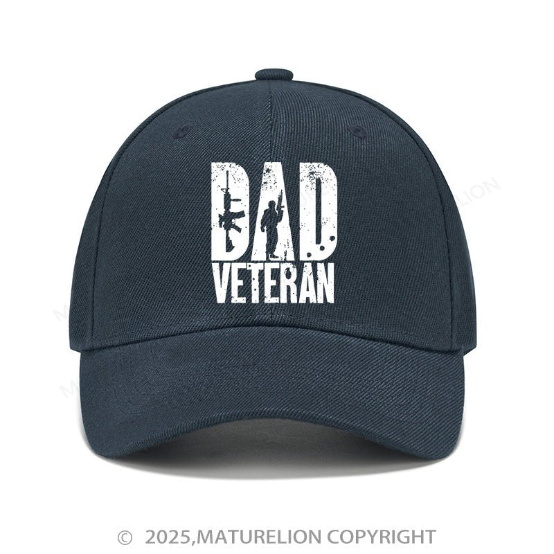Maturelion Baseball Cap Dad Veteran Military Army Cap (Free Customization)