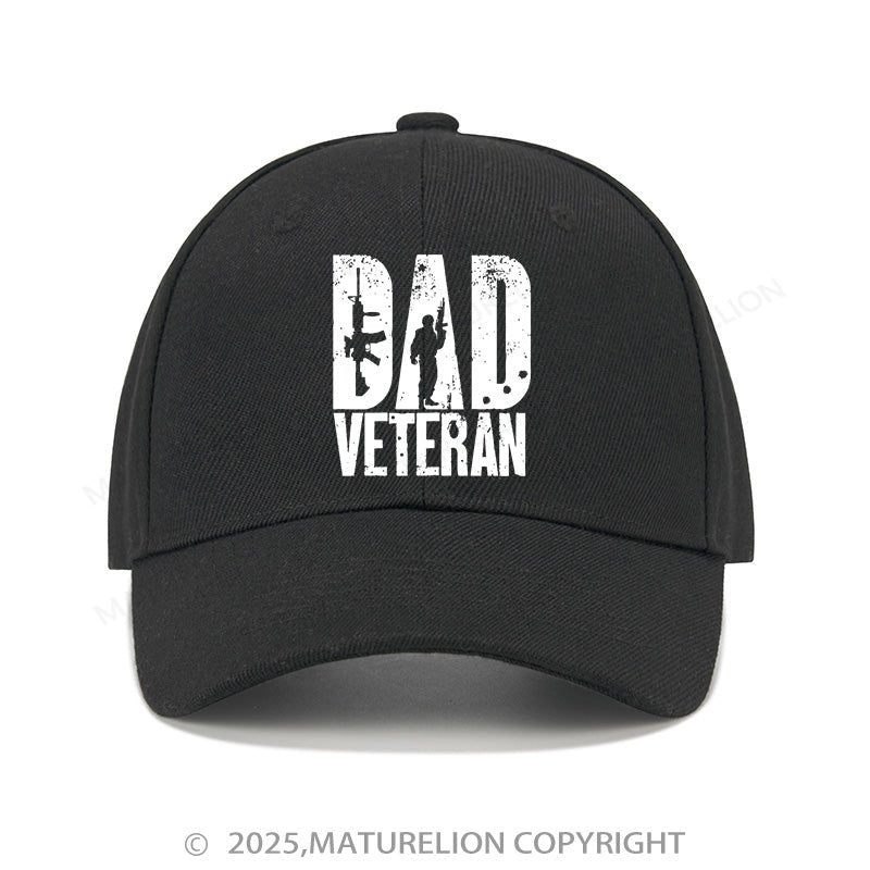 Maturelion Baseball Cap Dad Veteran Military Army Cap (Free Customization)