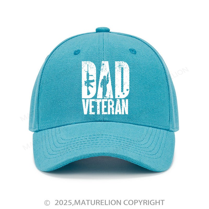 Maturelion Baseball Cap Dad Veteran Military Army Cap (Free Customization)