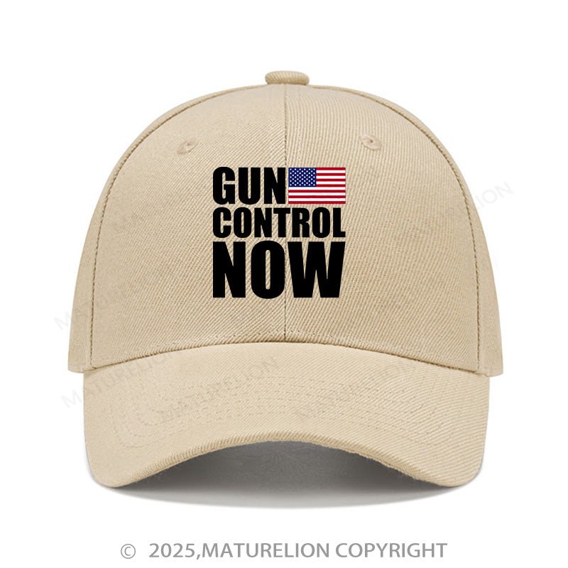 Maturelion Baseball Cap Gun Control Now Cap (Free Customization)