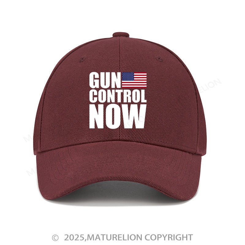 Maturelion Baseball Cap Gun Control Now Cap (Free Customization)