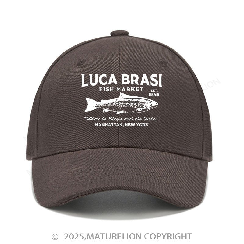 Maturelion Baseball Cap Luca Brasi Fish Market Cap (Free Customization)