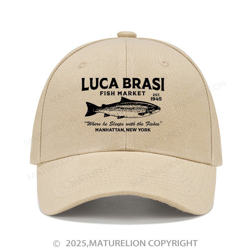 Maturelion Baseball Cap Luca Brasi Fish Market Cap (Free Customization)