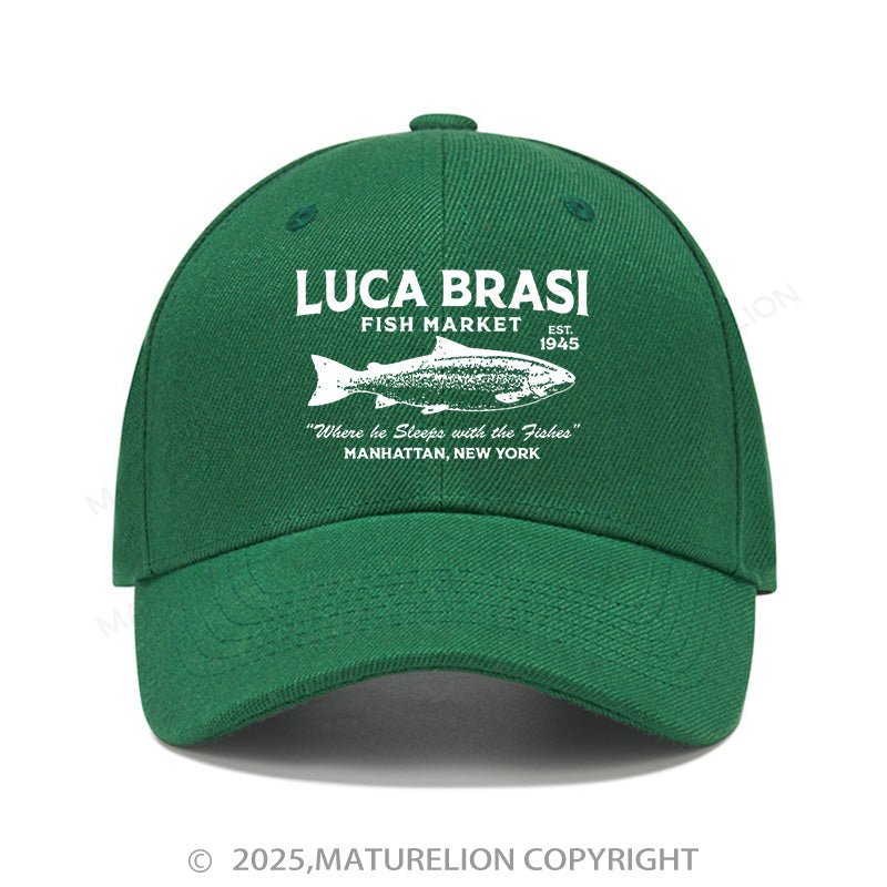 Maturelion Baseball Cap Luca Brasi Fish Market Cap (Free Customization)