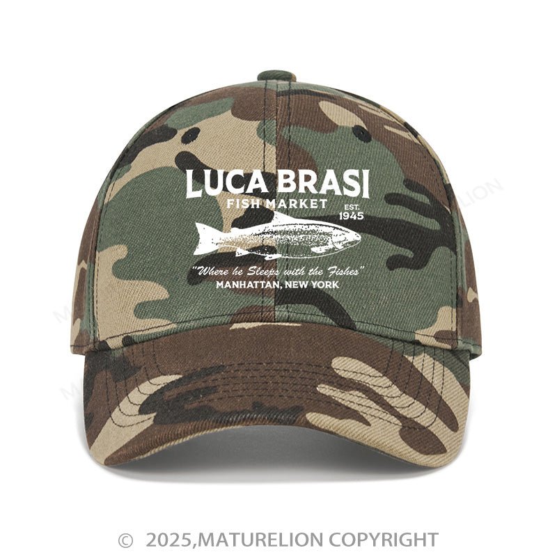 Maturelion Baseball Cap Luca Brasi Fish Market Cap (Free Customization)