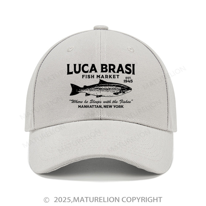 Maturelion Baseball Cap Luca Brasi Fish Market Cap (Free Customization)