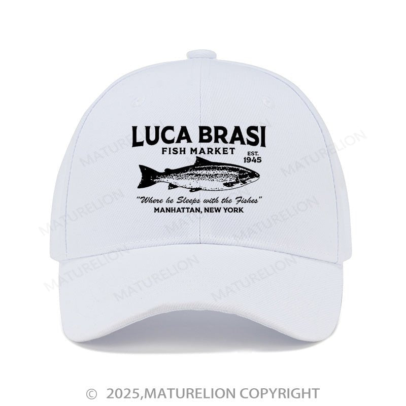 Maturelion Baseball Cap Luca Brasi Fish Market Cap (Free Customization)