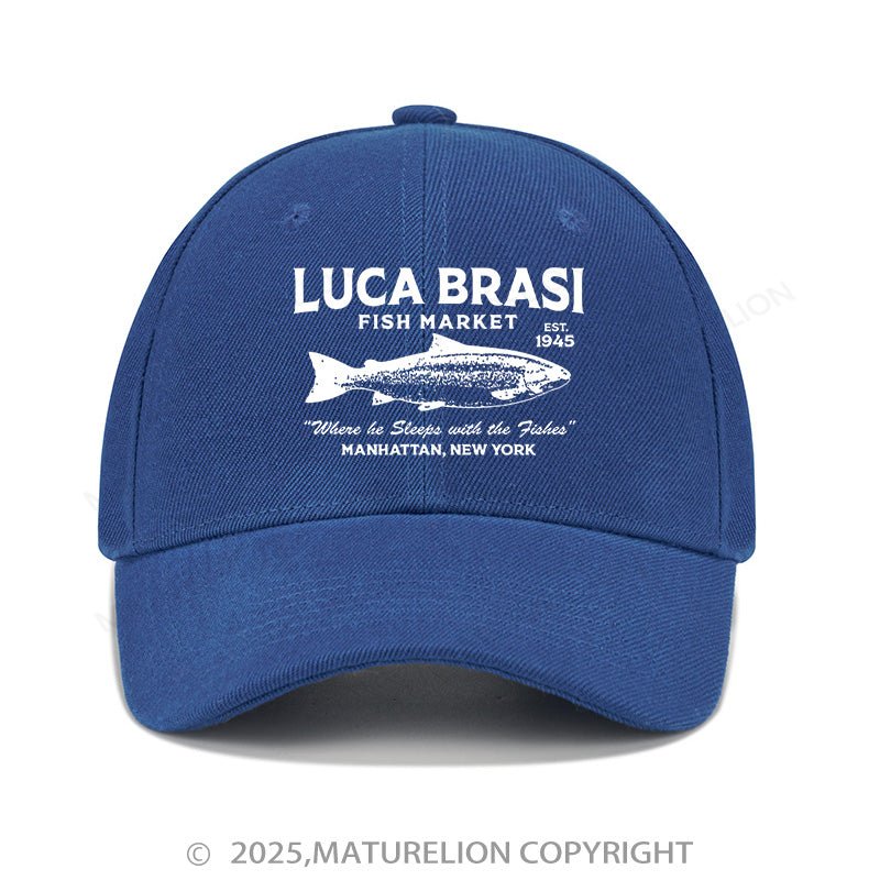 Maturelion Baseball Cap Luca Brasi Fish Market Cap (Free Customization)
