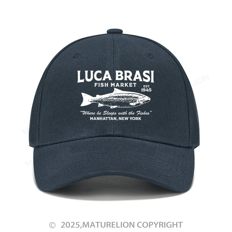 Maturelion Baseball Cap Luca Brasi Fish Market Cap (Free Customization)