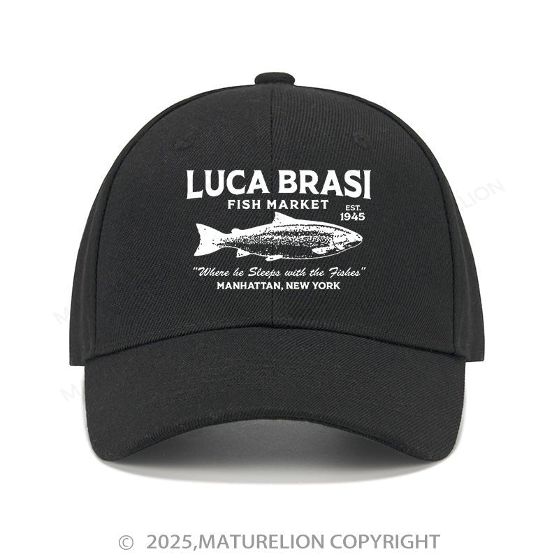 Maturelion Baseball Cap Luca Brasi Fish Market Cap (Free Customization)